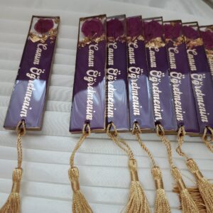 Begonvil yapraklı kitap ayracı ( öğretmenlerimize özel )